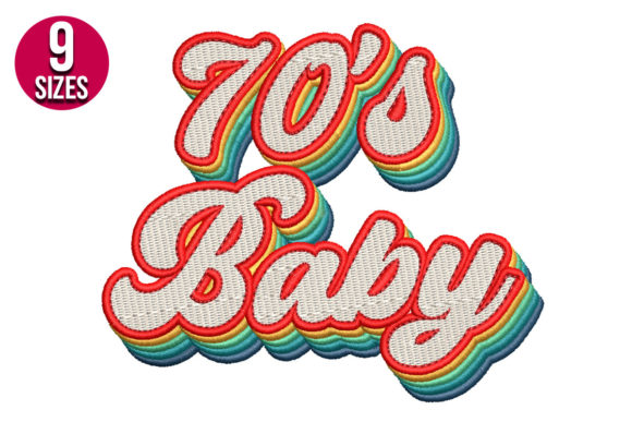 70s Baby Embroidery