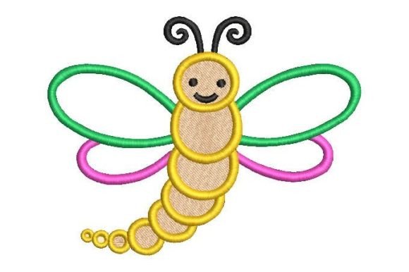 Colorful Bee Embroidery Design
