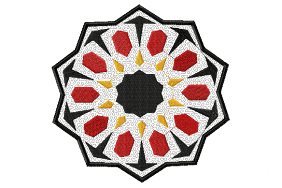 Moroccan Tiles Embroidery Design