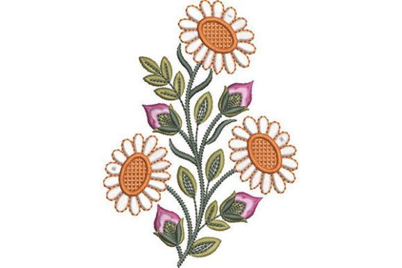 Sunflower Bunch Embroidery Design
